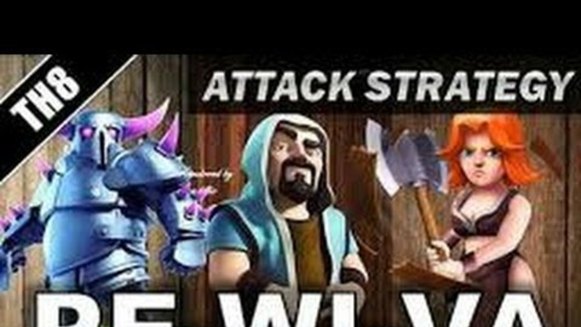clash of clans pekka and valkyrie attack strategy gameplay|valkery and pekka attack strategy