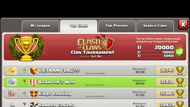 [COC] How to get your clan on the leaderboards