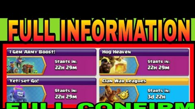 UPCOMING APRIL EVENT (( HOG HEAVEN + YETI SET GO ! )) FULL INFORMATION WITH CONFIRM REWARD 2020 |coc
