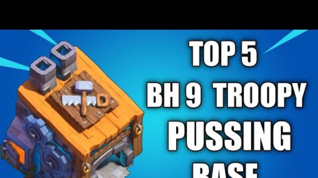 TOP 5 BEST BH 9 BASE! with link | Clash of Clans Bh 9 Troopy Base || COC ||
