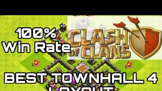 ( HINDI ) Clash of Clans Best TownHall 4 Layout 100% Win rate