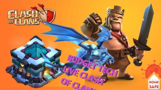 coc live clash of clans live (Hindi & English) - Base and Clan visits - Stay Home