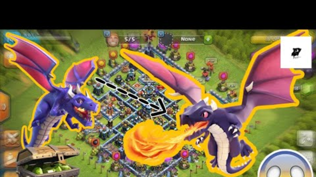 BOT :- dragon upgrading level 1 to level 8 (max) with gems in clash of clans (coc)