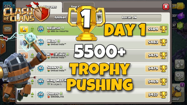 3 Star on Global Top Player in Builder Base | Bh9 Trophy Pushing Strategy | Clash of Clans