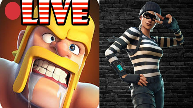 LIVE#13-CLASH OF CLANS SI FORTNITE