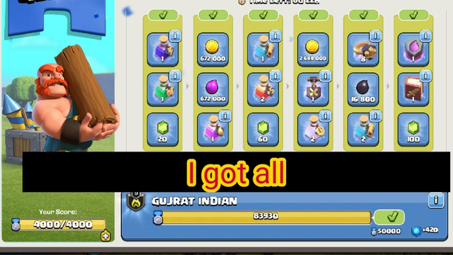 I got all rewards from clan games season April 2020 - clash of clans...