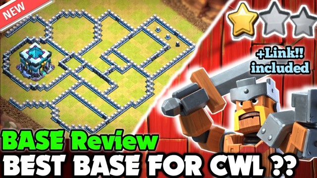 *EPIC ANTI 3 STAR BASE* Town hall 13 ( th13 ) war base review, best th13 war base with link | Coc