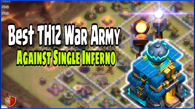 Best TH12 War Army Against Single Inferno | Clash Of Clans