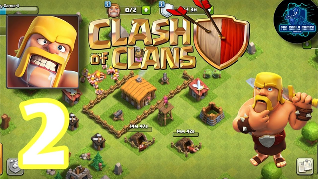 Clash Of Clans - Gameplay part 2 - A new base
