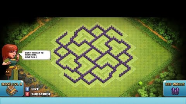 Clash Of Clans | Best TownHall 8 Ani Hog Trophy/ Warbase!