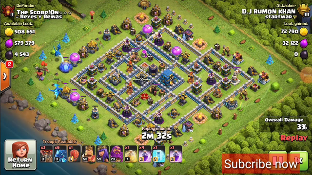 Top attack  clash of clans ,