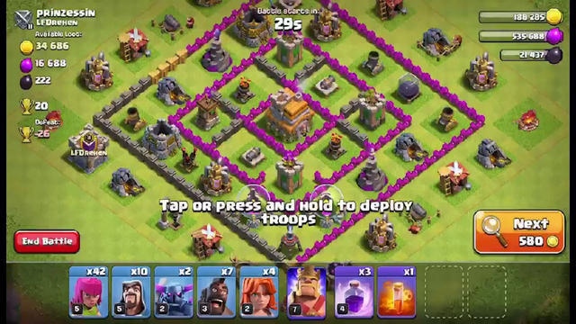 CLASH OF CLANS TH8 TESTING NEW ATTACK METAS