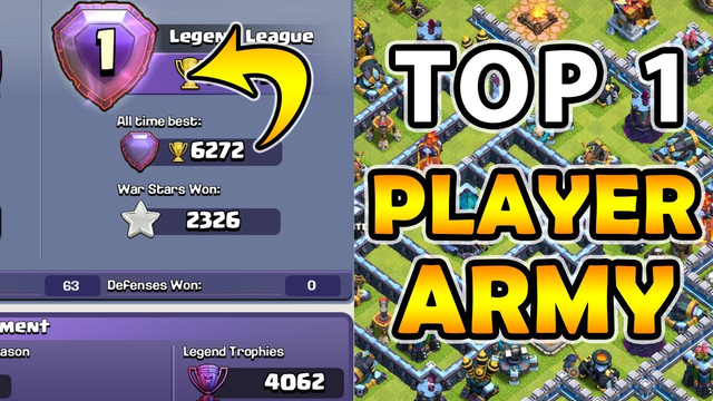 Best Th13 attack strategy in clash of clans! Global top #1 player army
