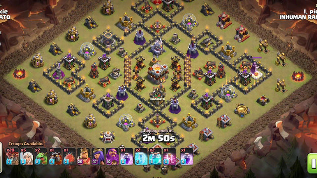 TH11 Electrone Laloon Triple In War Clash of Clans