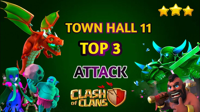OP ATTACK ! TH11 DragBat & Th11 GoBoWitch - HyBrid Attack Strategy - TH11 Best Attack Strategy CoC