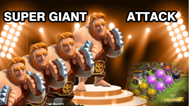 Clash of Clans Super Giant Attack