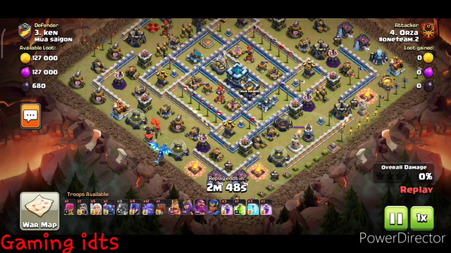 Clash of clans #coc #th13 wash out attack
