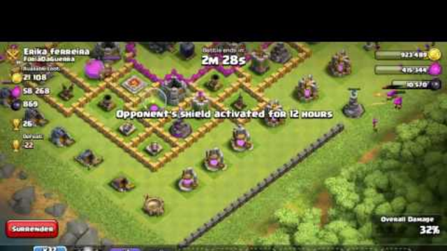 Clash of clans 190 troop attack with archers