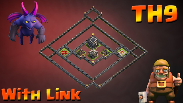 *NEW SUPER CRAZY TH9 BASE* Clash of Clans *TH9 ANTI 1 STAR* Trophy/CWL Base * WITH REPLAYS*