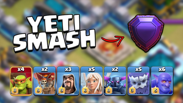 Yeti Smash | Yetis + Pekkas + Bowlers = BEST TH13 Legend league Attack Strategy | Clash of Clans