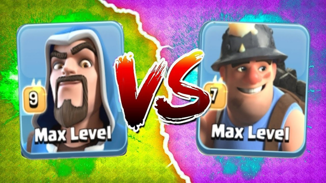 Max Wizard Vs Max Miner | Clash of Clans Battle Comparison