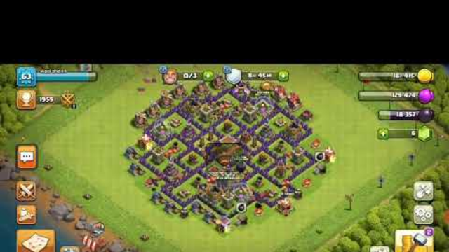 Playing Clash Of Clans .