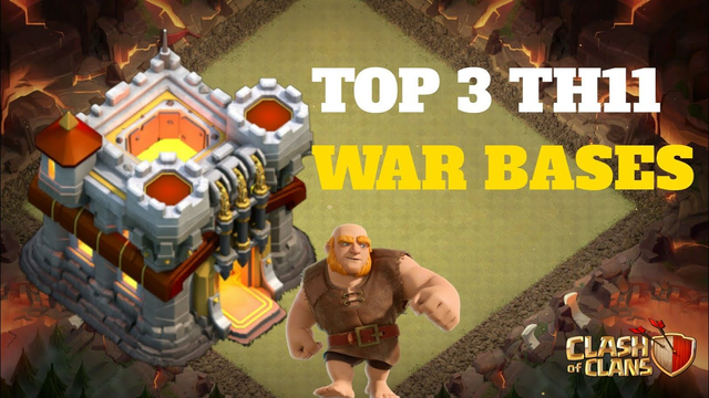 TH11 TOP 3 BEST WAR BASE WITH LINK......... CLASH OF CLANS....