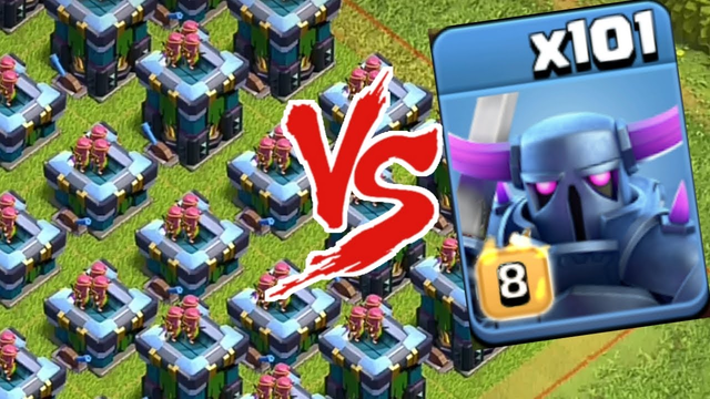 101 Pekka Troops VS 500+ Geared Archer Towers | Clash of clans private server 1000 Views Special |
