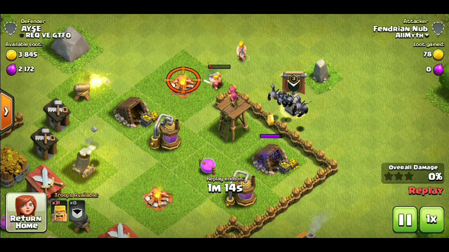5 Minion Vs Town Hall 3 Clash of Clans Experiment. Tutorial TH 3 CoC. 100% Total Damage.