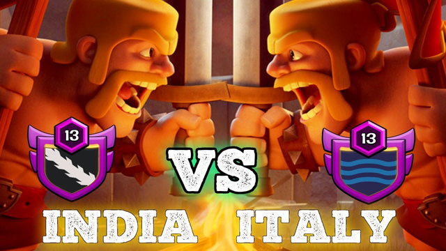 INDIA VS ITALY | CLASH OF CLANS LIVE WAR ATTACKS -COC LIVE
