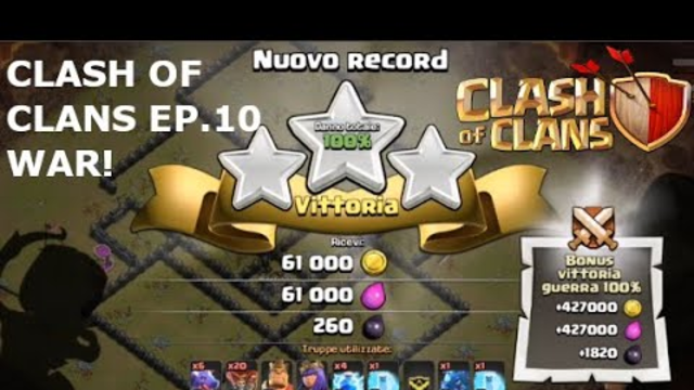 CLASH OF CLANS EP.10 WAR!!!!!!!!!!