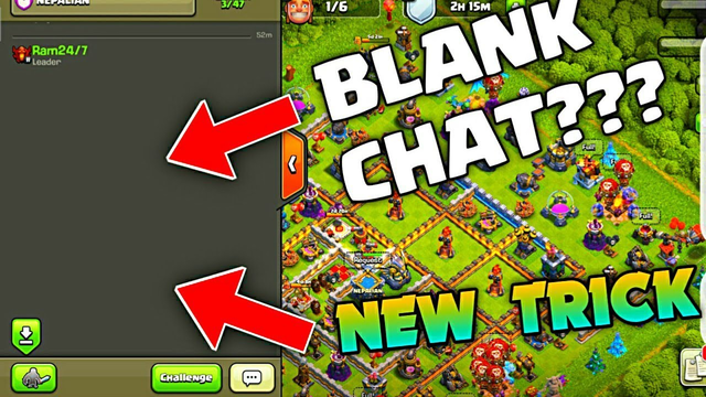 HOW TO SEND BLANK MESSAGE IN COC CHAT? NEW TRICK 2020 CLASH OF CLANS