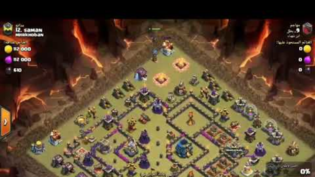 Clash of clans _ th 12 is destroyed by  dragons and balloon only