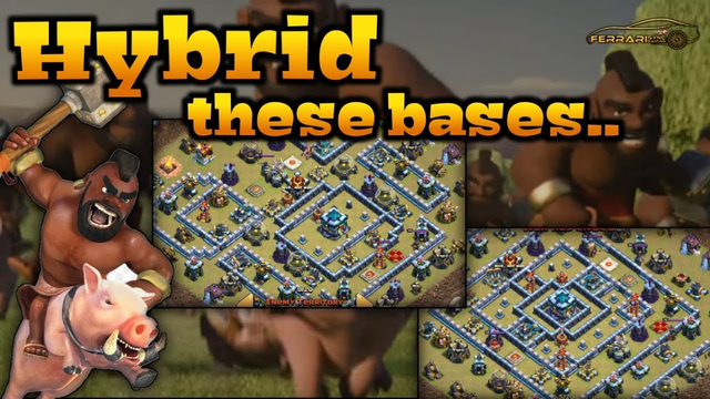 TH13 | Hybrid and Wreck these bases - Clash of Clans | Ferrari |