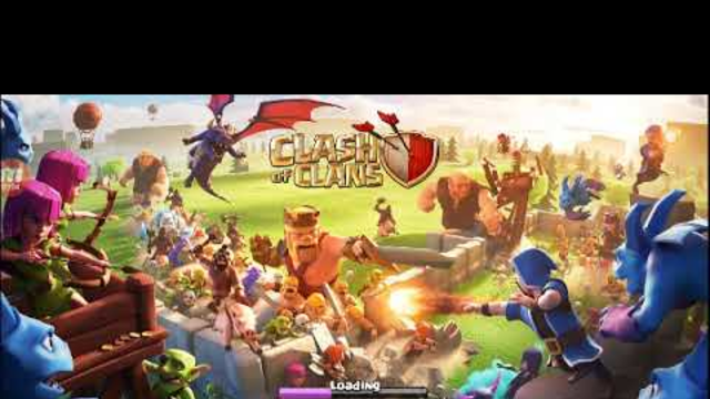 Clash of clans attacking on a village
