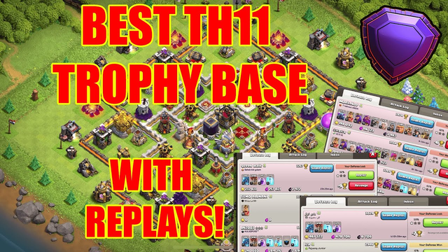 BEST TH11 TROPHY BASE 2020 | No Clickbait With REPLAYS | Clash Of Clans
