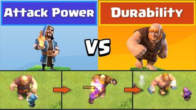 Every Level Wizard VS Every Level Giant | Clash of Clans