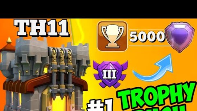 Th11 Trophy Push Live Attack - Clash Of Clans Live - CoC