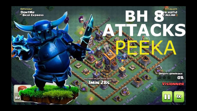 Best Builders Hall 8 attack strategy/Super PEKKA #Clash of clans