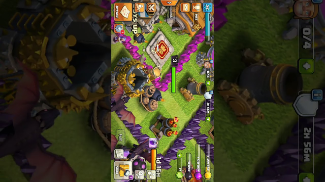 Clash of clans th 7 attacks and push