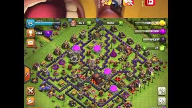 Hybrid clash of clans base with copy link and Replay