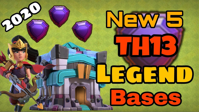 5 New townhall 13 legend bases with copy link! Top TH13 trophy base! TH13 push base | clash of clans
