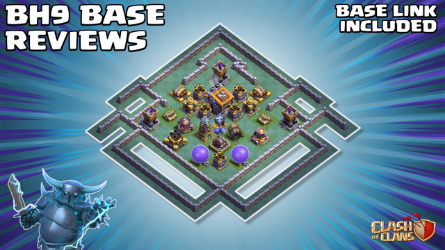 *SUPERB* Builder Hall 9 (BH9) Base - With BH9 BASE LINK - Clash of Clans