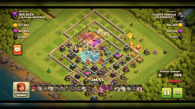 CLASH OF CLANS TOWN HALL 13 ATTACK...