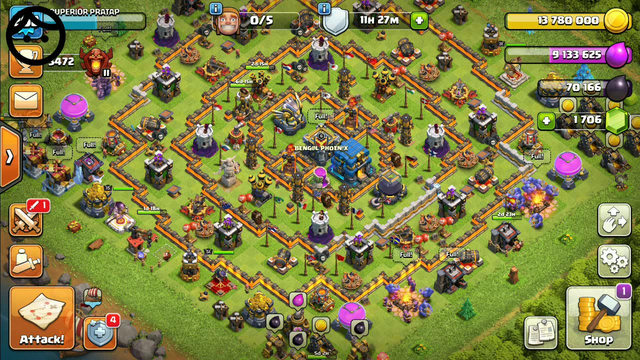 #coc #clashofclans     Clash of clans townhall 12 live war attack.