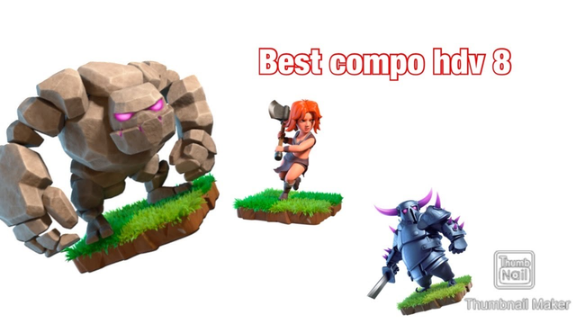 Clash of clans best compo hdv 8