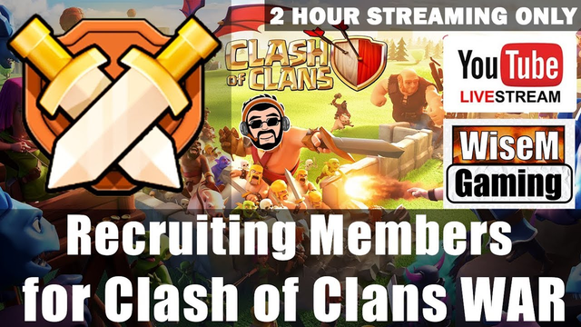 Clash of Clans Good Good Clan Live | Recruiting Members for Clash of Clans NEXT WAR | WiseMGaming