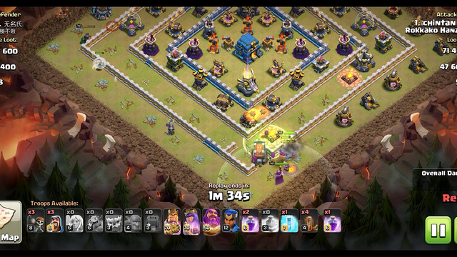 CLASH OF CLANS || COC || TH 12 MAX BASE WAR ATTACK (GROUND TROOPS)