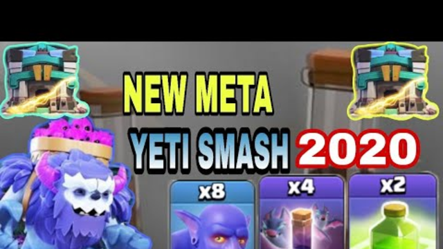 Smash the most Popular War Bases with Yeti Smash! How to 3star attack in War with Yeties || COC.