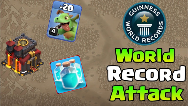 I Did A World Record Attack Using 20 Baby Dragons || Clash Of Clans
